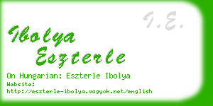 ibolya eszterle business card